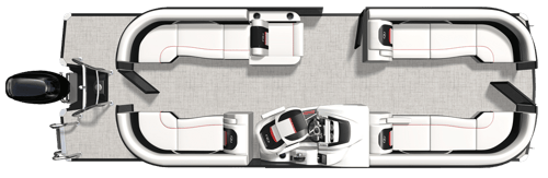 Q Floorplan (Quad Lounger - available with Sport Stern)